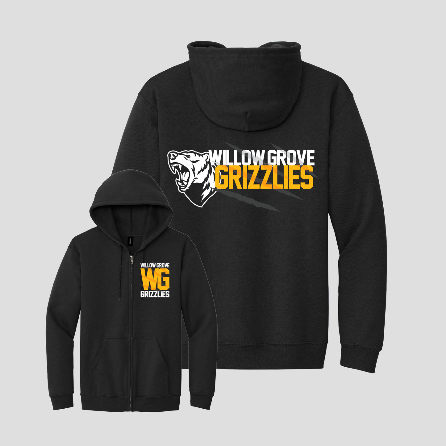 WG Grizzlies Full Zip Hoodie
