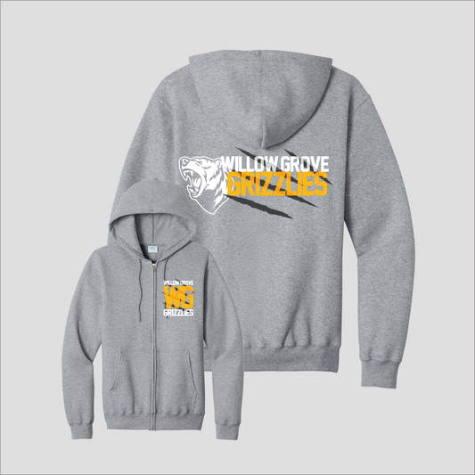 WG Grizzlies Full Zip Hoodie (Youth)